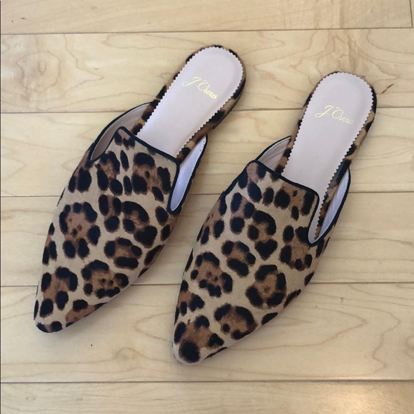 J. Crew Shoes - J. Crew leopard mules